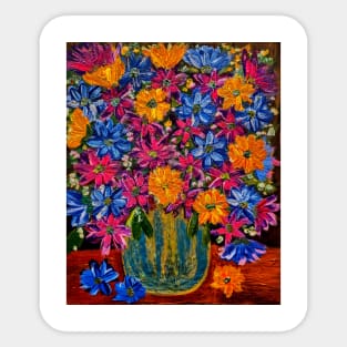 Beautiful abstract flowers Sticker